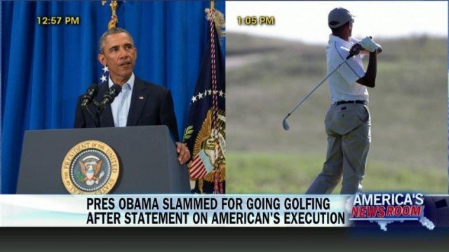The golfer US president needs worry no more