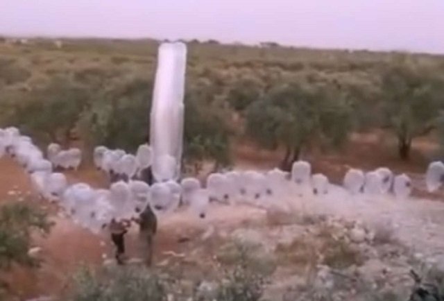 Video Shows Bomb-Carrying Condom Balloons in Syria