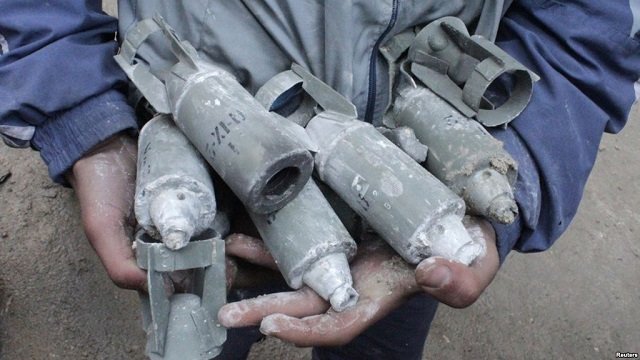 Putin Drops Cluster Bombs on Syrian Civilians